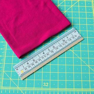 Bias cut strips on mat