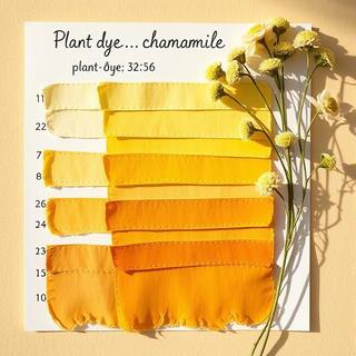 Chamomile dye swatches