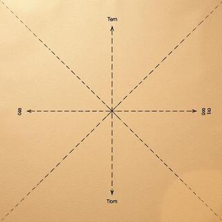 Paper pattern with drawn darts