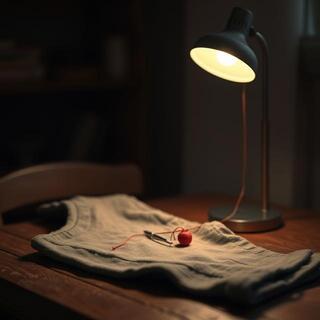 Evening hand-stitching corner