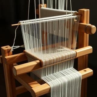 Loom with warp threads aligned in order