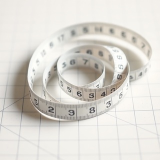 Tailor’s measuring tape coiled