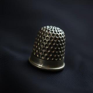 Metal thimble close-up