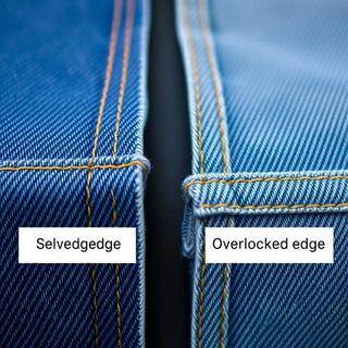 Contrast overlock edge