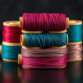 Jewel tone thread stack
